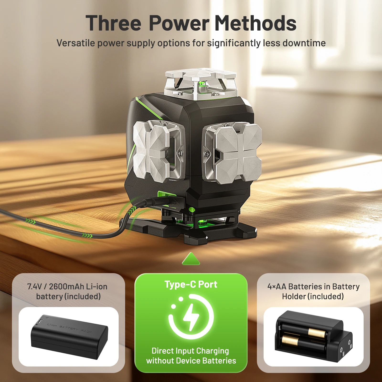 Набор 4D 16-линейный лазерный уровень с перекрестной линией