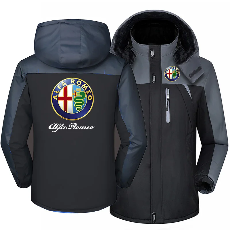 

NEUE Winter Jacke Männer für ALFA ROMEO Windjacke Winddicht Wasserdicht Verdicken Fleece Outwear Outdoorsports Mantel