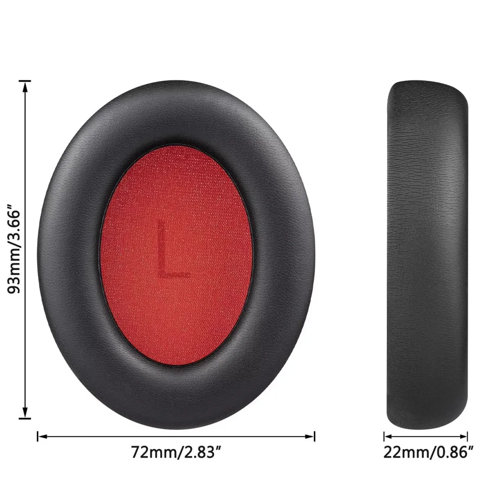 Фото Подушечки для наушников 1MORE SonoFlow Pro SE HQ51 HC905 HQ30, беспроводные Bluetooth протеиновые кожаные амбушюры из пены с эффектом памяти, сменные подушки №4