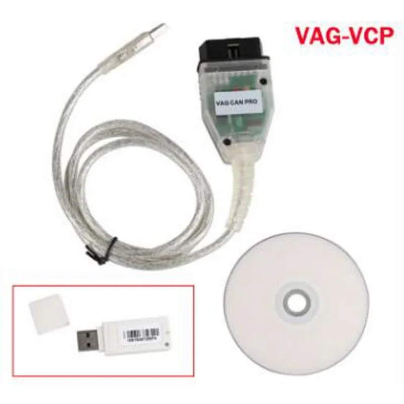 Фото Для VW VAG CAN PRO V5.5.1 с FT245RL SJA1000T ALMEL749 Чип VCP OBD2 Диагностический интерфейс USB-кабель Поддержка Can Bus UDS K Line №1