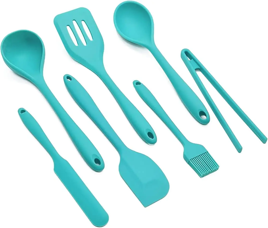 

Chef Kit Varied w/ Silicone Handle 7 Pieces Cooking Utensils Set Kitchen Non-Stick Cooking Utensils Baking Tools