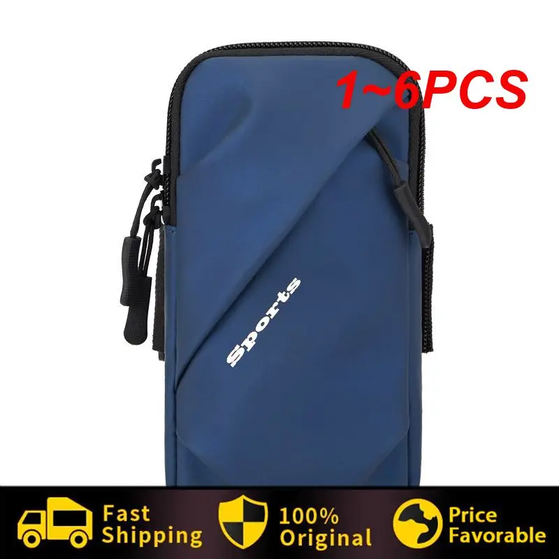 

1~6PCS Inch Waterproof Universal Sports Arm Strap Bag Outdoor Gym Running Arm Strap Mobile Phone Bag Protective Wrist Bag