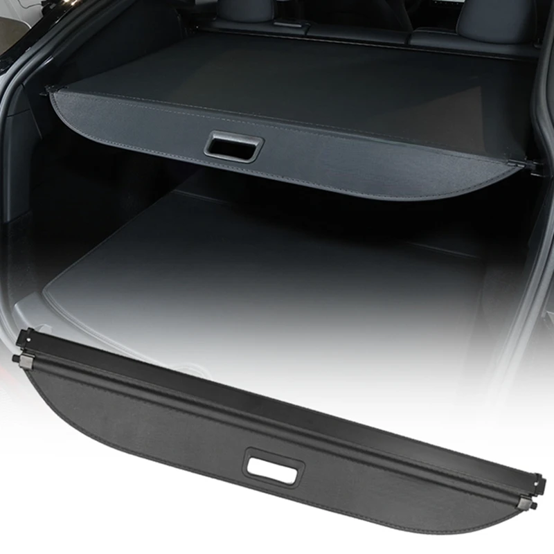 

Багажник грузовой Чехол для Tesla модель Y защитный экран задний багажник занавеска Выдвижная перегородка конфиденциальность автомобильные ...