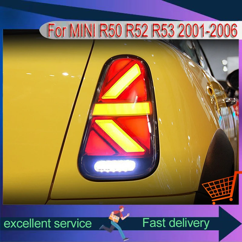 

Автомобильные фары для 2001-2006 BMW MINI R50 R52 R53 задние фары ДХО задняя фара динамический поворотный сигнал светодиодные тормозные задние автомобильные аксессуары