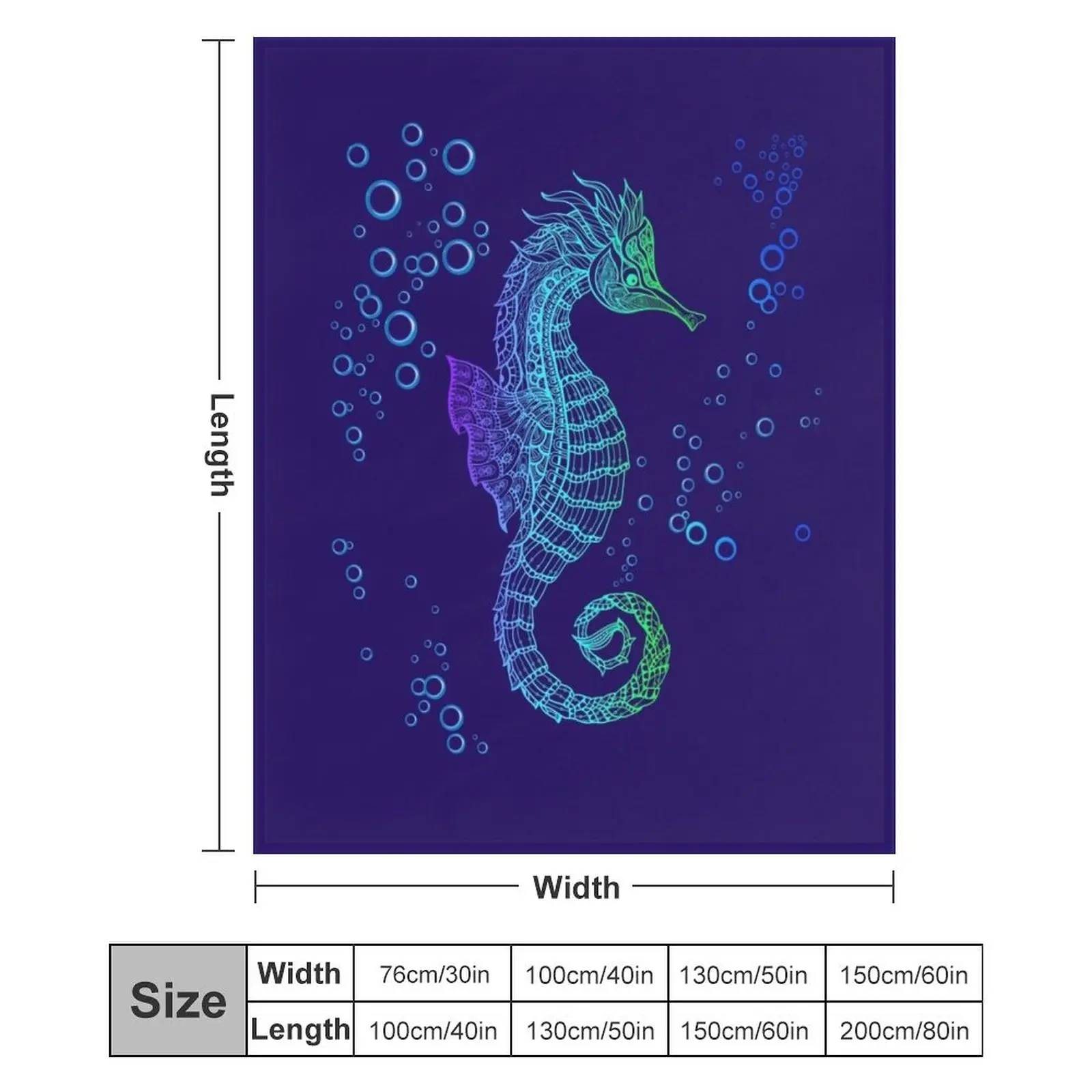 Племенное одеяло с морским коньком