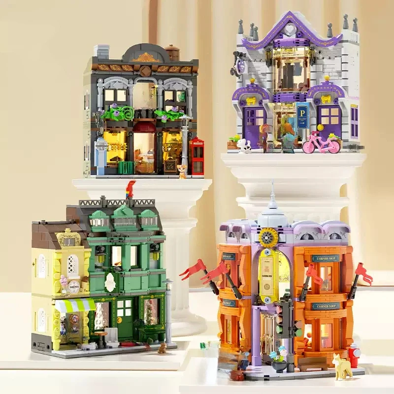 Модульные здания Магазин одежды Универмаг MOC Архитектурная модель Сборка