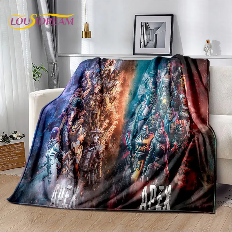 

A-Apex Legends Game Gamer Cartoon Soft Plush Blanket,Flannel Blanket Throw Blanket for Living Room Bedroom Bed Sofa Picnic Cover