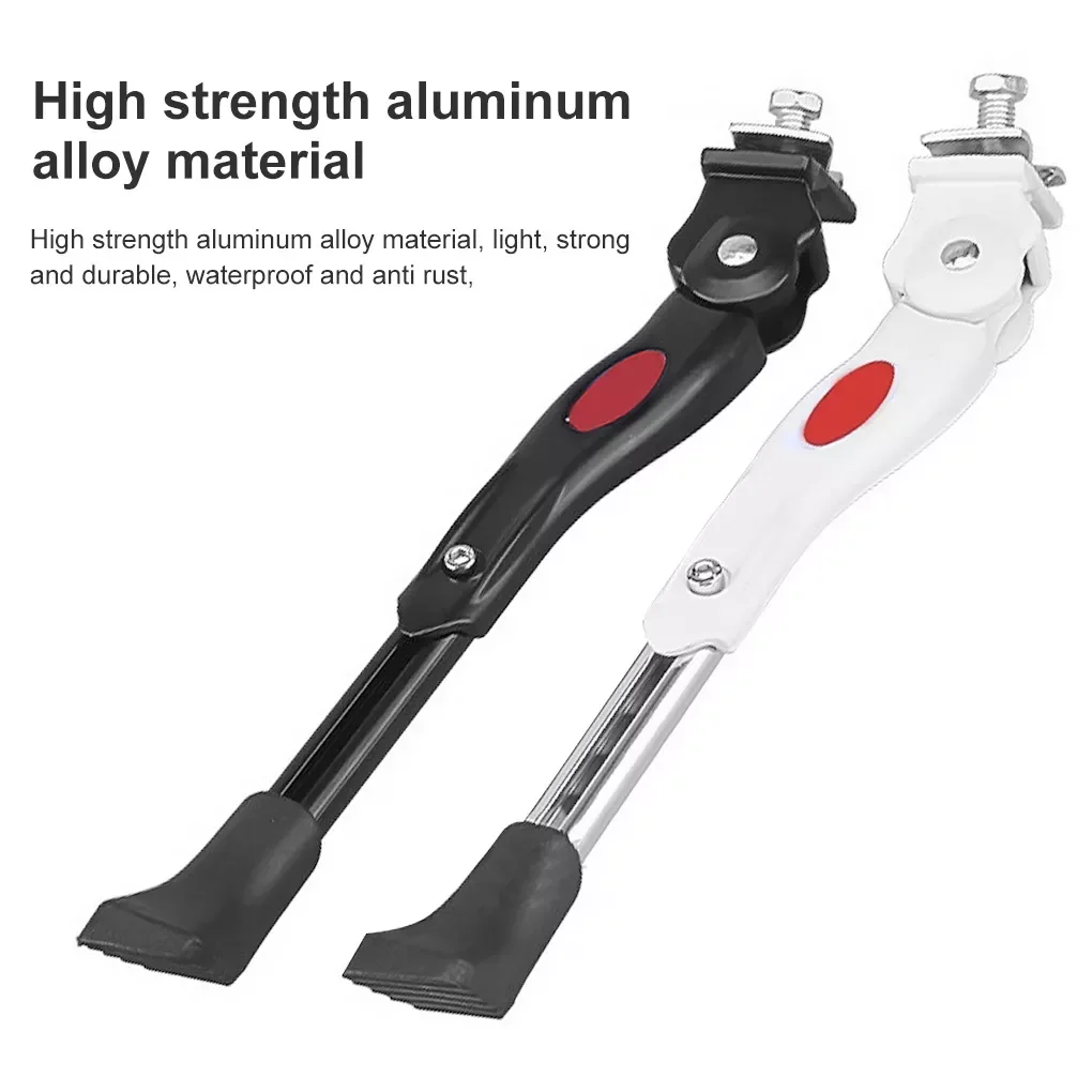 

Mountain Bike Kick Stand Aluminum Alloy Heavy Duty Adjustable Bicycle Cycle Side Support Bracket Easy Install Bike Parking Rack