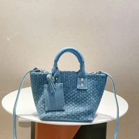 luxury woven womens handbags designer canvas bags for women 2022 soft shoulder crossbody bag basket bag tote purses clutch chic