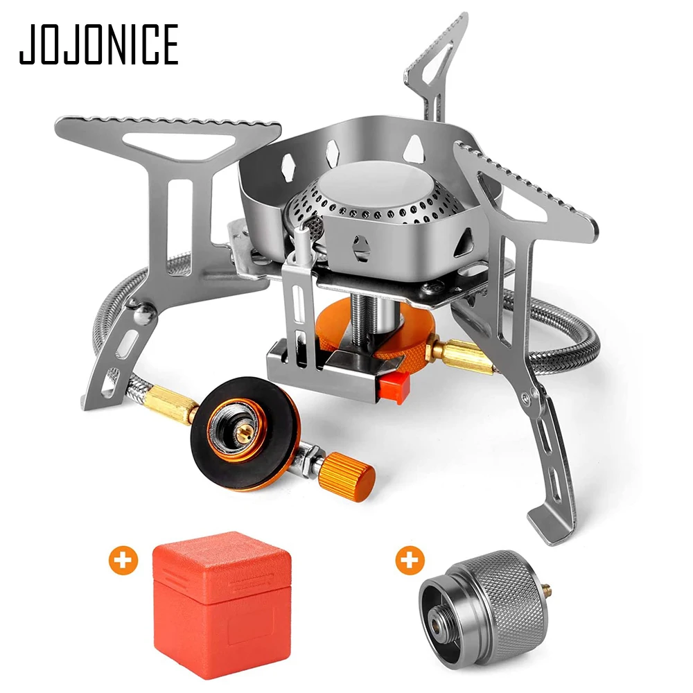 

America Portable Gas Stove Camping Backpacking Hiking Small Ultralight Windproof Butane Propane Fuel Burner Piezo Ignition