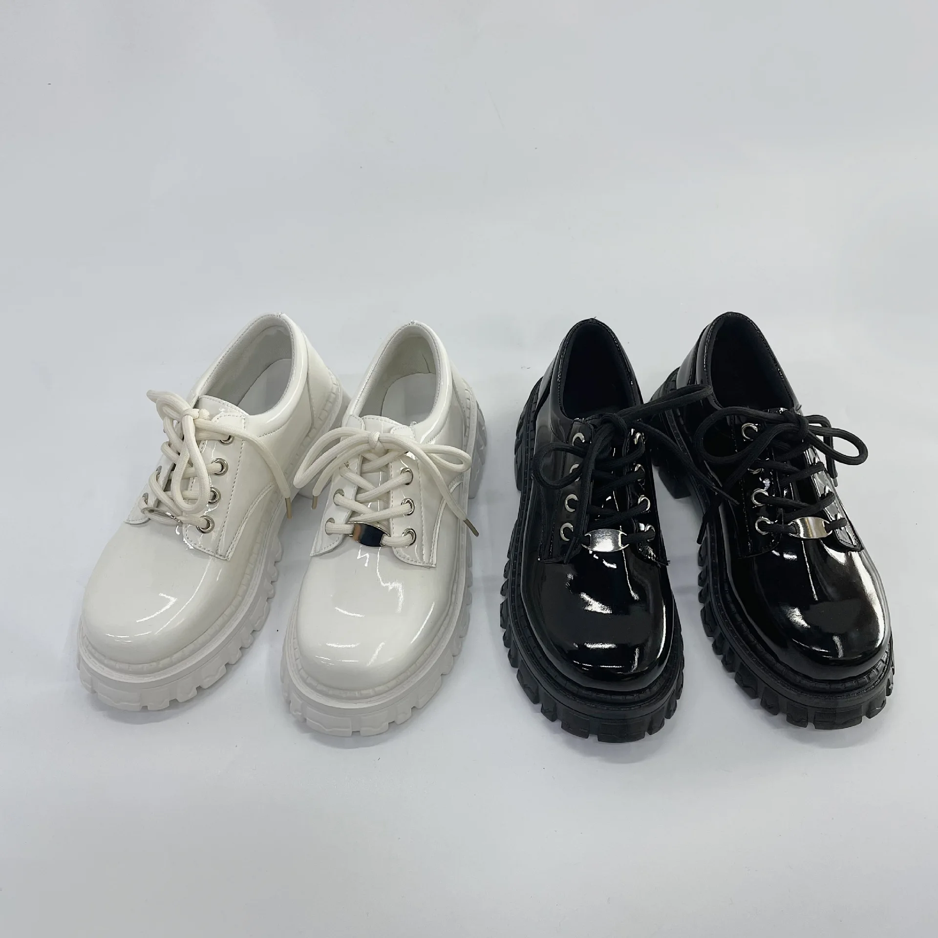 

Женские туфли-оксфорды на платформе, модная женская обувь с закрытым носком в британском стиле, сабо в стиле ретро, Кожаные классические туфли преппи средней высоты, 2023