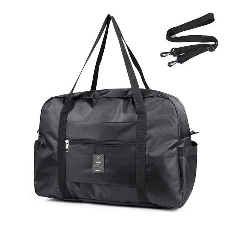 

Travel Duffle Bag Foldable with Shoulder Strap, Travel Holdall Tote Cabin bag Carry on Luggage Bag Weekend Overnight Bag Gym Ba
