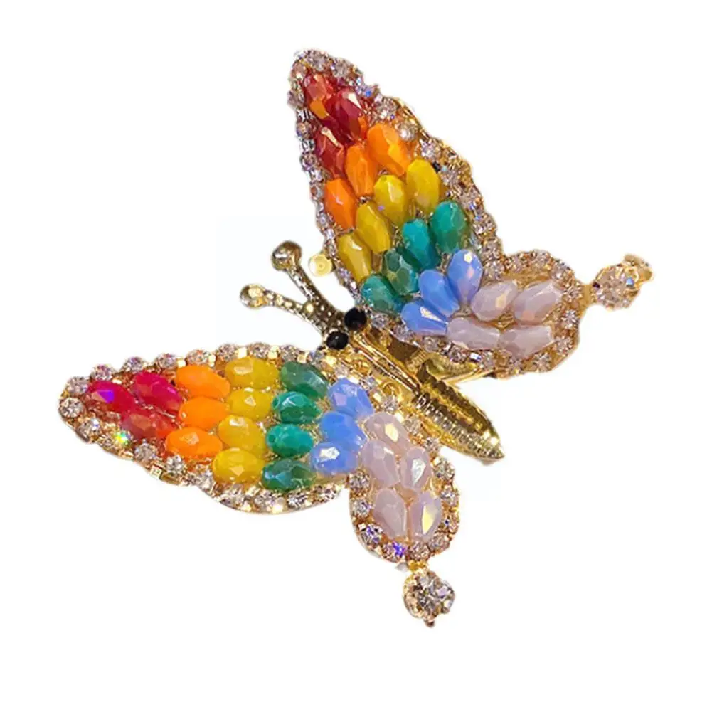 

Новые заколки для волос с кристаллами и жемчугом, украшения для женщин, цветные подвижные заколки для волос, аксессуары 2 P3b2