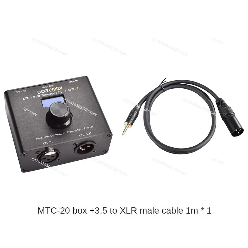 SMPTE LTC a MIDI MTC USB Audio MIDI닥 luz Show MTC-20