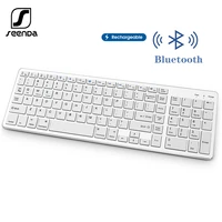 seenda bluetooth keyboard for windows ultra slim rechargeable wireless keyboard compatible with laptop tablet macbook pro