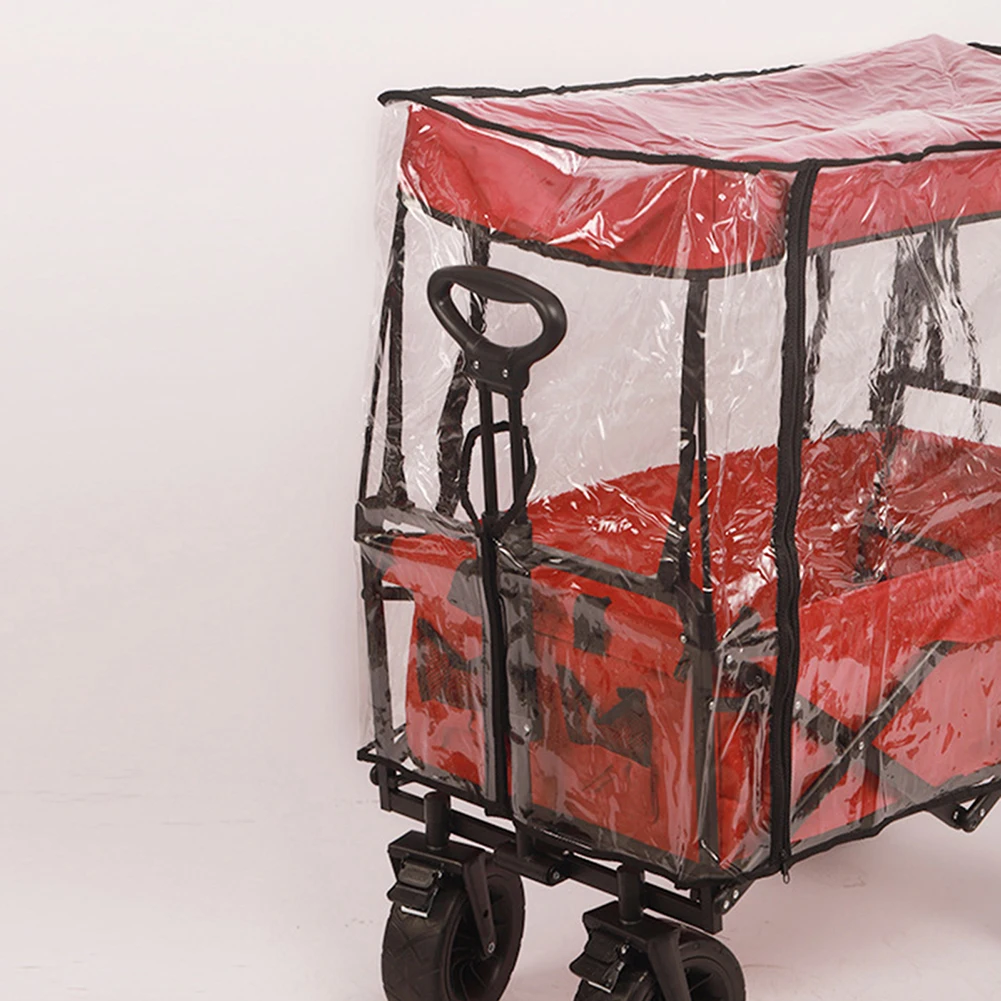 

Waterproof Cover Rain Cover High-transparency Outdoor Campervan PVC Plastic Camping Storage Folding Trolley Cart