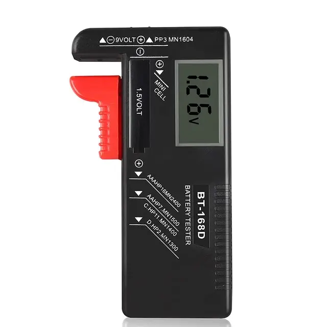 

Индикатор емкости батареи AA AAA 18650, тестер уровня литиевой батареи, измеритель напряжения, монитор напряжения, детектор, коробка для хранения, чехол-держатель
