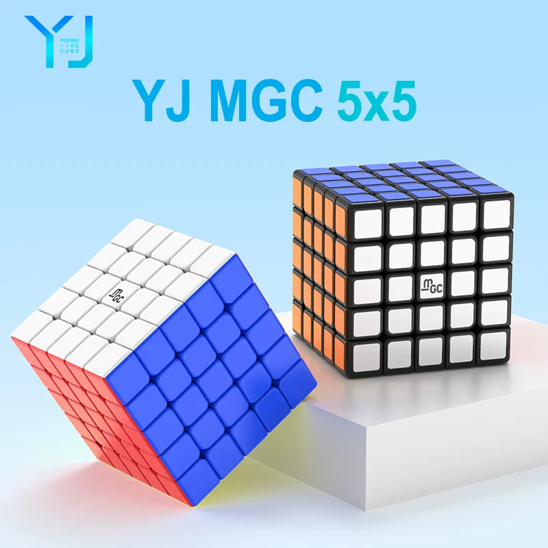 YJ MGC 5x5 Магнитный Скоростной Куб Профессиональная Магнитная Головоломка Из
