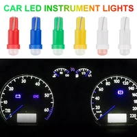 10pcs t5 interior light led car dashboard bulbs w1 2w w3w dc 12v auto side wedge lights dashboard gauge instrument lamp bulb
