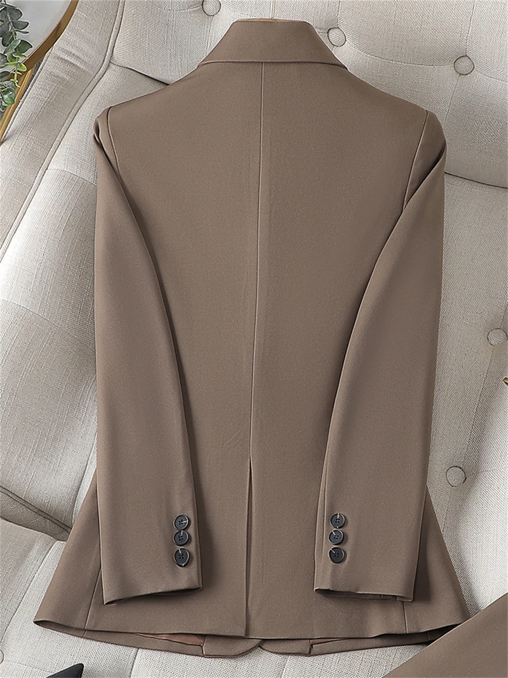 Elegant Blazer Women 2023 New in Female Long Sleeve Single Button Slim Coat Ladies Business Work Wear Formal Jacket