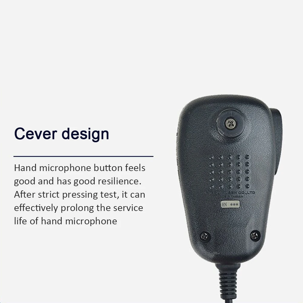 С крючком 6-контактный радиостанция микрофон DTMF ручной водонепроницаемый шнур