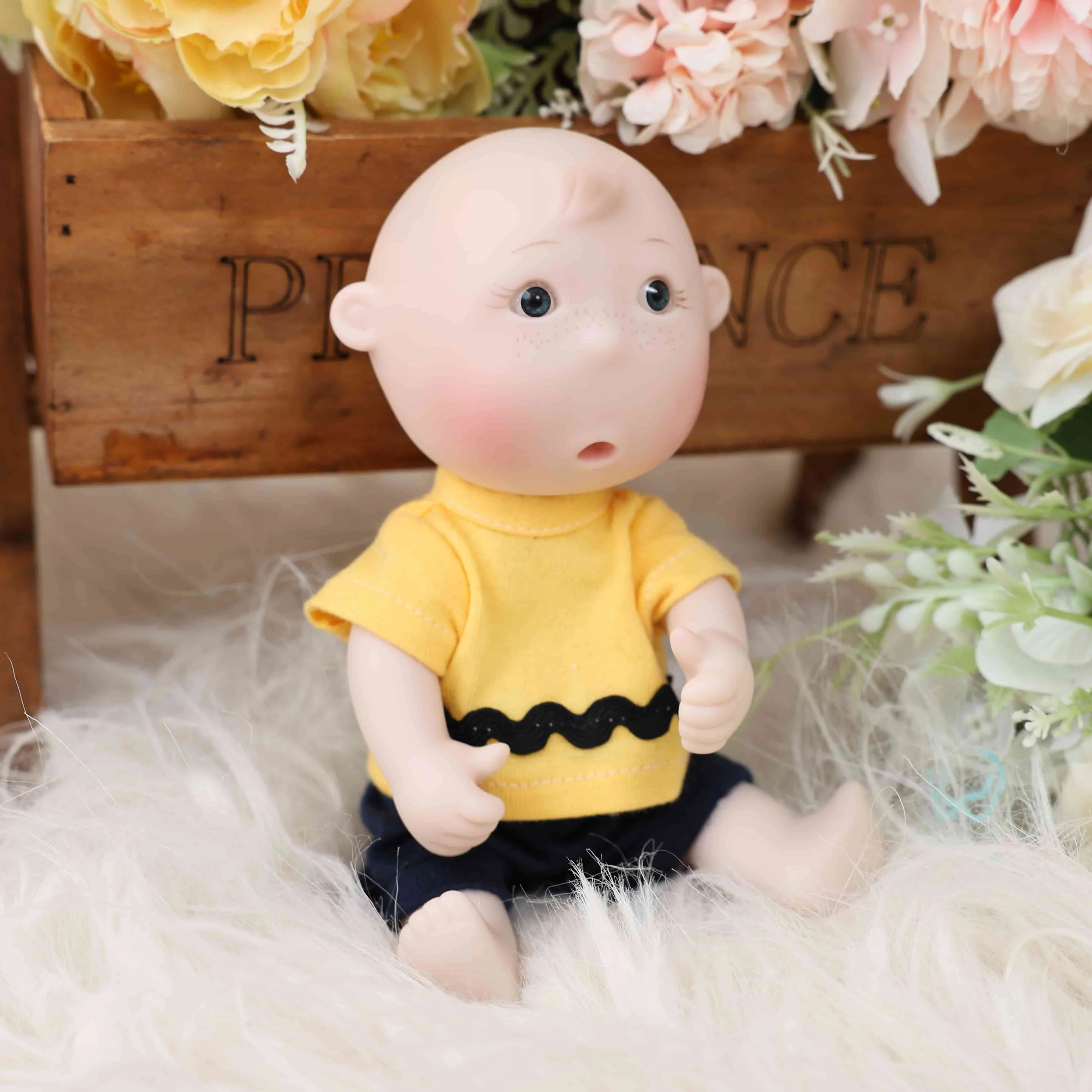 Фото Куклы-близнецы Cloveray mini 7 дюймов: мальчик и девочка, виниловые, для детских ролевых игр, подарок на день рождения, украшение №4