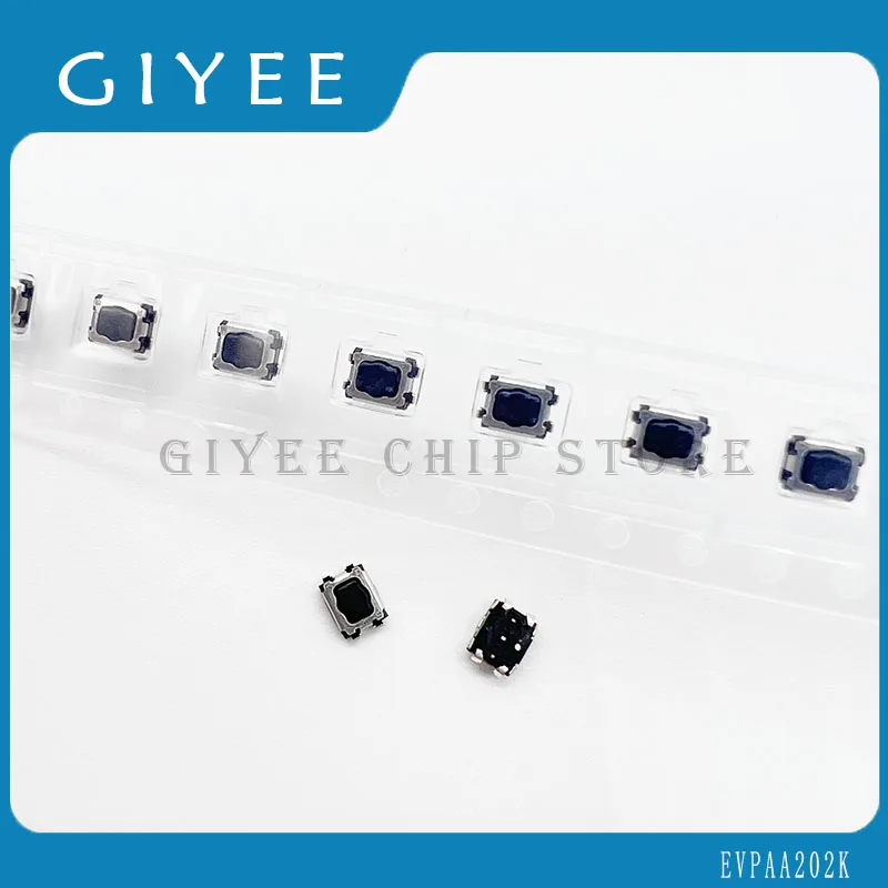 

10 шт., сенсорный выключатель EVPAA202K 3,5*2,9*1,7, кнопка сливовой головки, патч Micro Motion, 4 фута