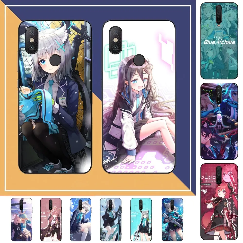 

Blue Archive Phone Case For Redmi Note 4 X 5 A 6 7 8 T 9 9S 10 11 11S 11Epro Poco M3 pro