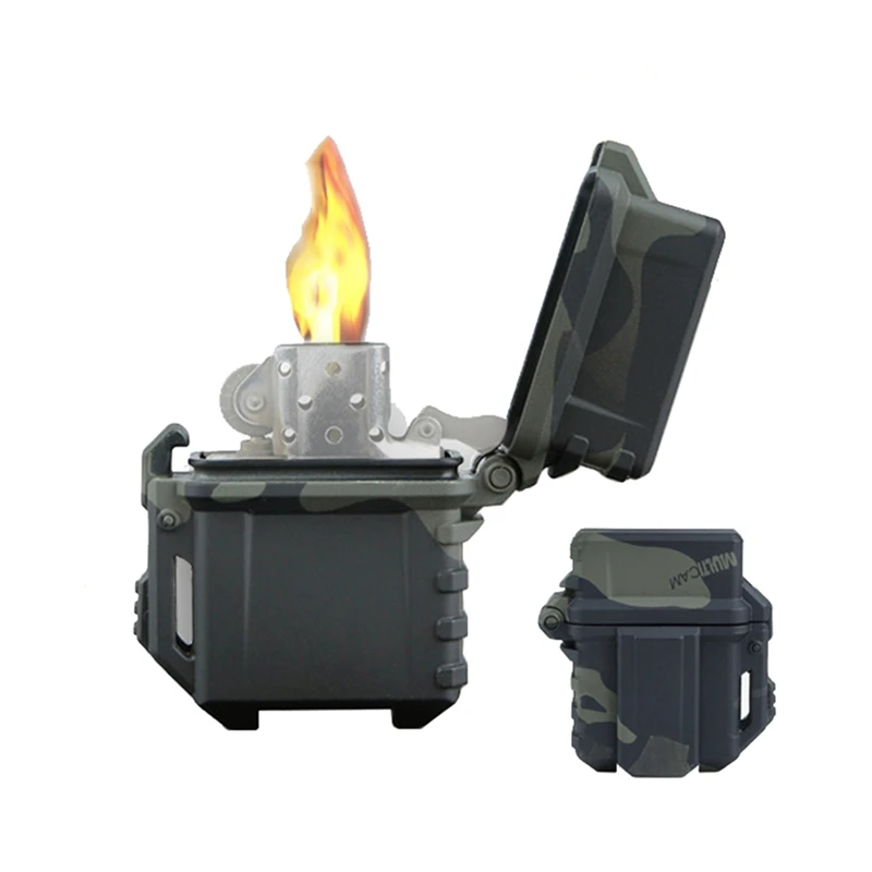 Tactical Lighter Storage Case Universal Portable Box Container For Zippo Inner Tank Waterproof Cigarette Lighters Holders