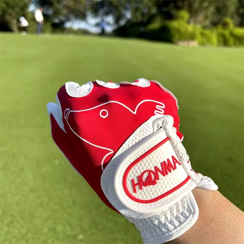 Golf Gloves Honma Men's /Women's Universal Gloves High-quality PU Non-slip Comfortable Golf Gloves Left and Right Hand