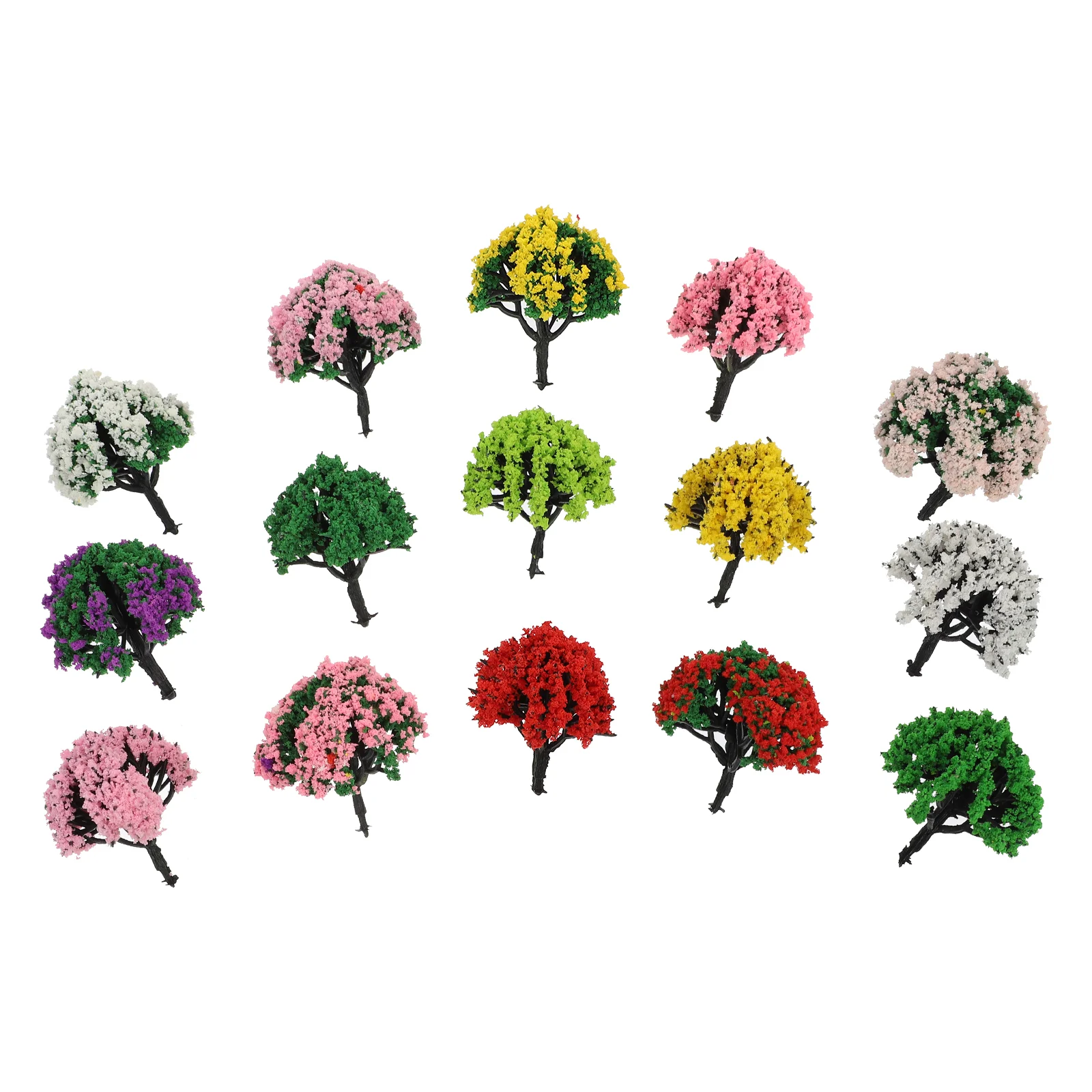 15 шт. маленькая модель дерева имитационные модели пейзаж архитектура деревья