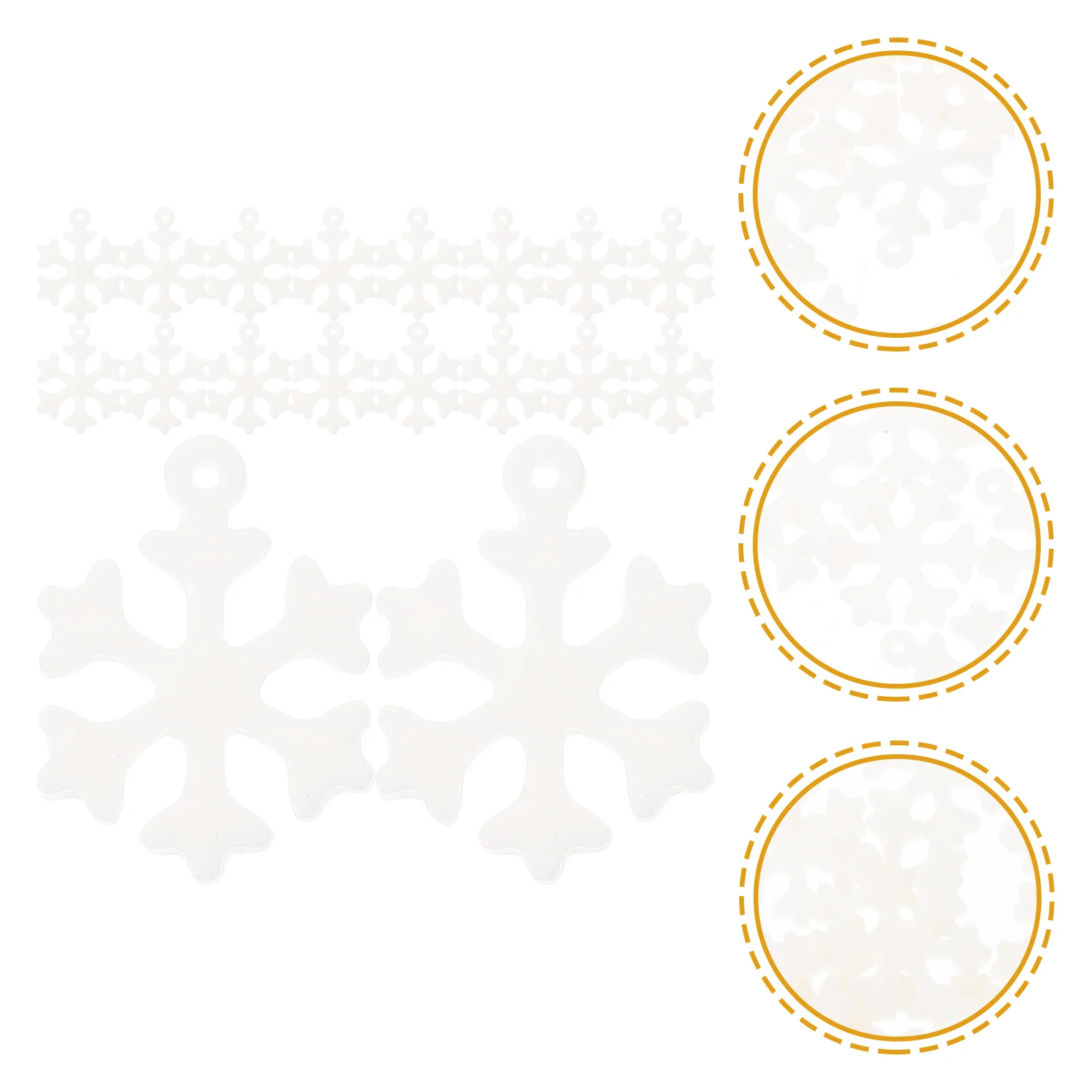 

Подвески в виде снежинок, 100 шт., Подвески ручной работы для изготовления украшений