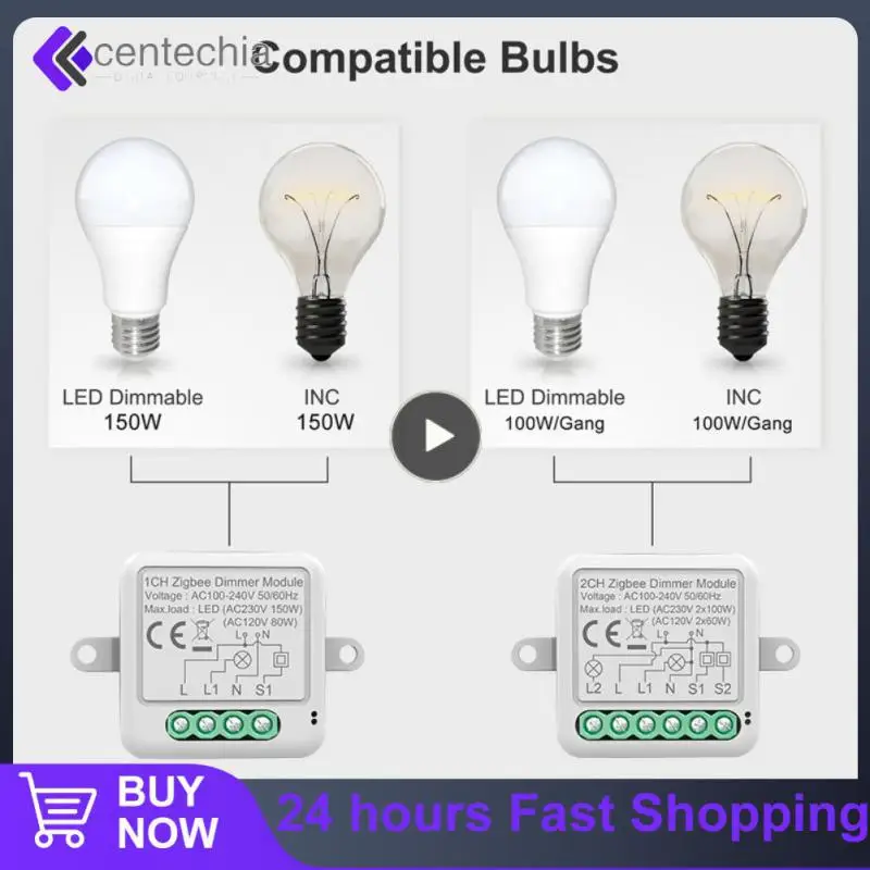 Беспроводной модуль Himojo Tuya Wi-Fi 1/2 клавиши