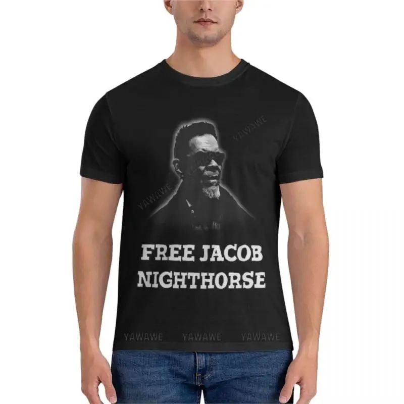 

Мужская хлопковая футболка Jacob Nighthorse, Приталенная футболка, простая футболка, большие и высокие футболки для мужчин, мужская одежда, мужская Черная футболка