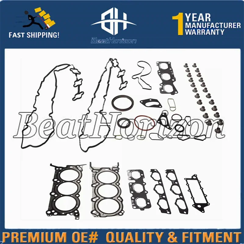 

Абсолютно новые комплекты для восстановления двигателя, полный комплект прокладок 20910-3CA00 для Hyundai Azera Veracruz