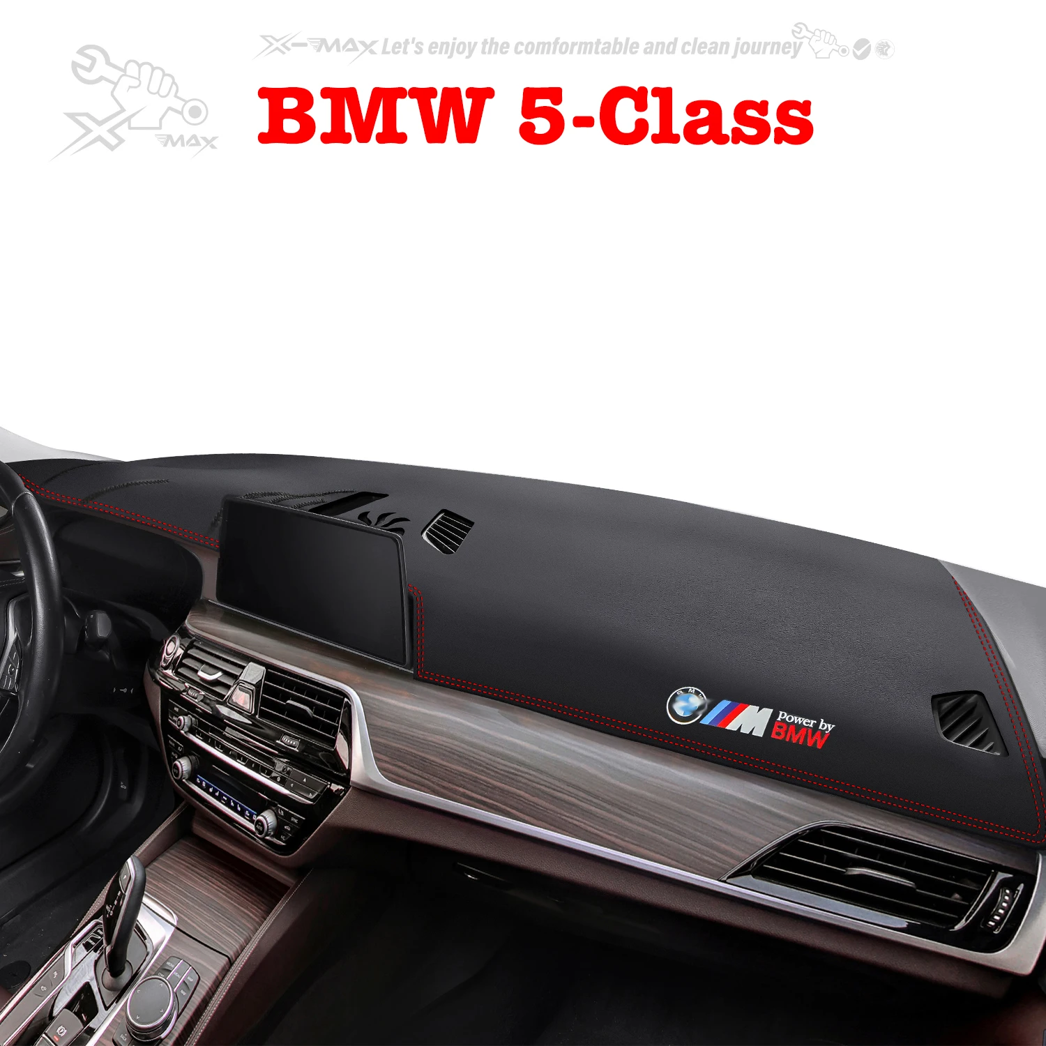 Коврик для приборной панели с левым рулем BMW 5 классов 525/530li 2011-2023