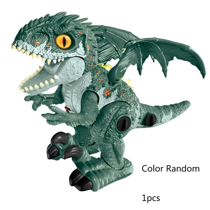 

Cute Spray Dinosaur Electric Universal Screw Assemble Toy Car Music Led Lighting Children Toy Boys Girls Birthday Gifts