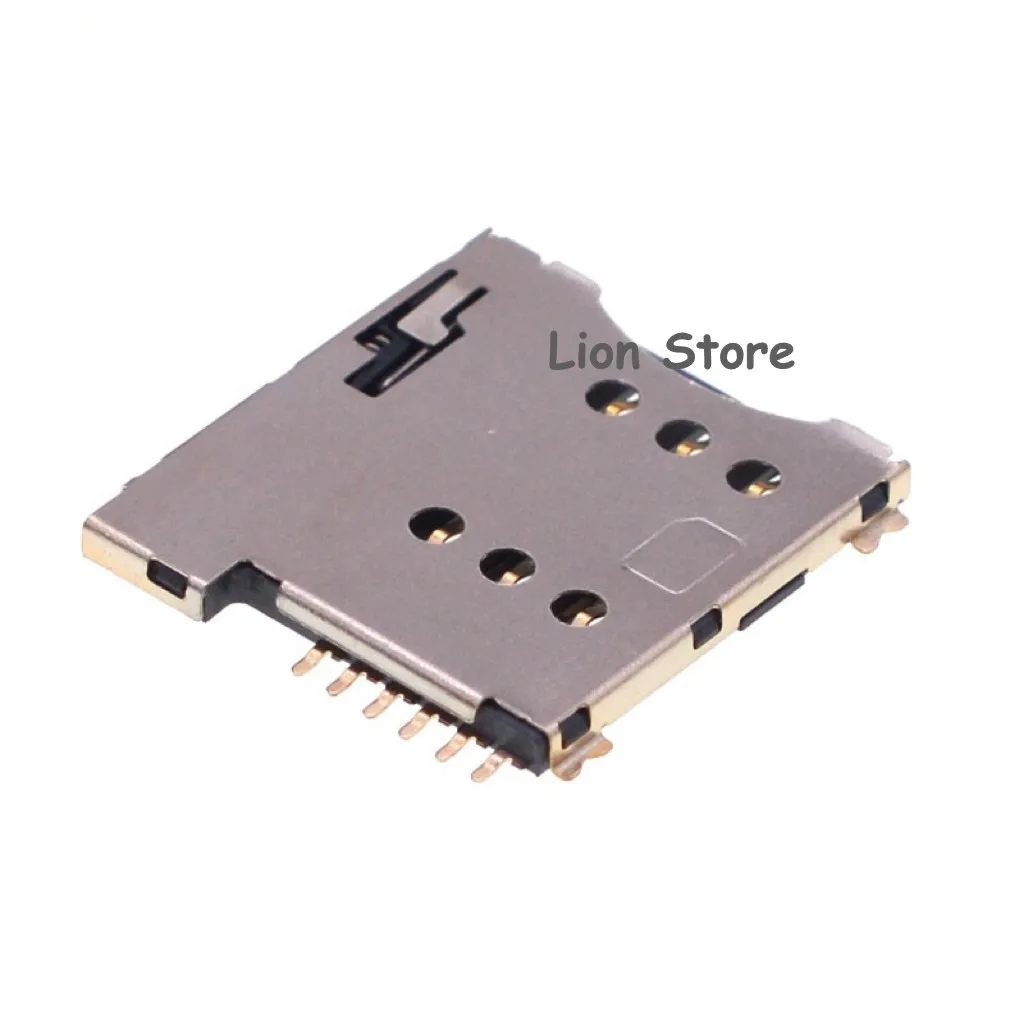 10 шт./партия позолоченные держатели для SIM-карт 6 + 1P