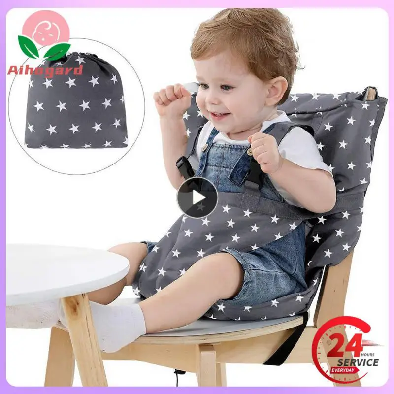 

Infant Kids High Chair Seat Belt Foldable Lunch Dinning Cover Seat Saftety Belt Feeding Protective Belt For High Chair Seat Belt