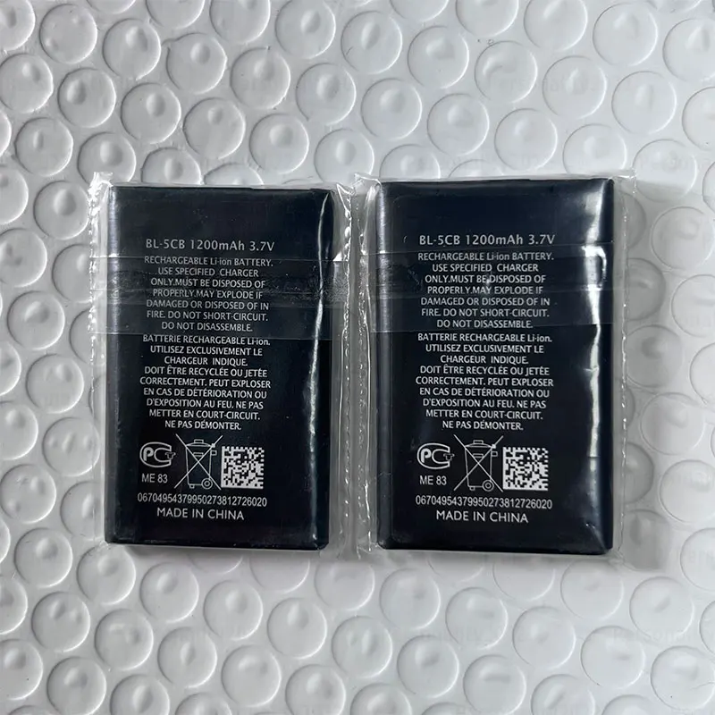 1-10 шт. для Nokia 111 1280 1050 1000 105 106 5310 5130, перезаряжаемая батарея, мобильная игровая консоль, 1200 мАч, BL-5CB, литиевая батарея (art.: 3920cbe896f9e) - 3920cbe896f9e
