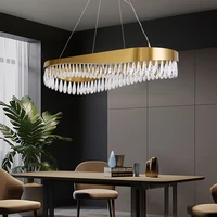modern crystal led gold pendant light indoor chandelier decor light fixtures for kitchen dining room living room luxury lamp