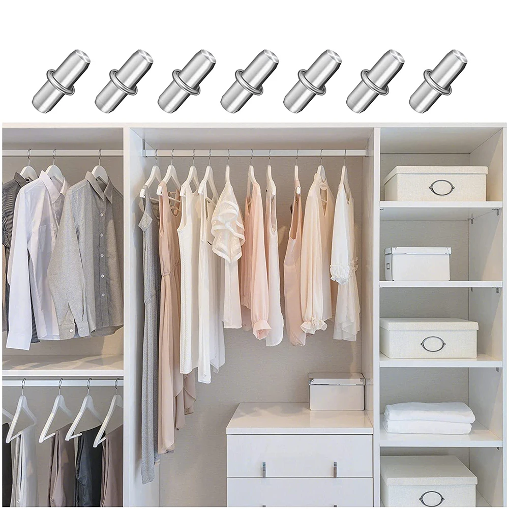 

Bracket Shelf Support Pegs Plated Pins 5x16mm Easy Installion Flexible For Cabinet Furniture Closet Iron Hot Sale