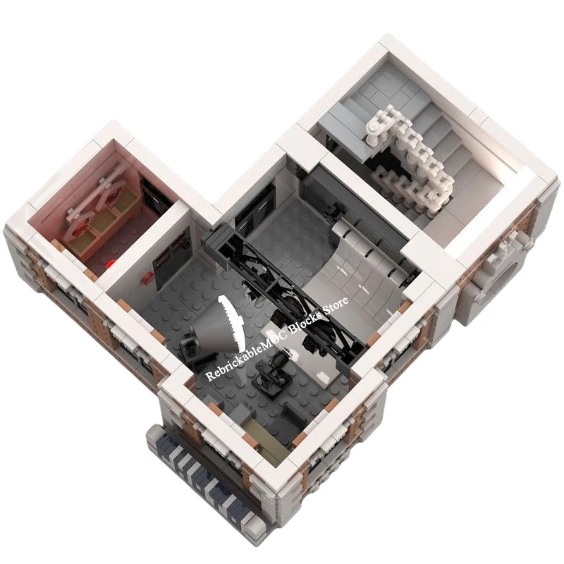 Новинка 3443 шт. Лидер продаж уличный вид Moc модульная архитектура фотостудия