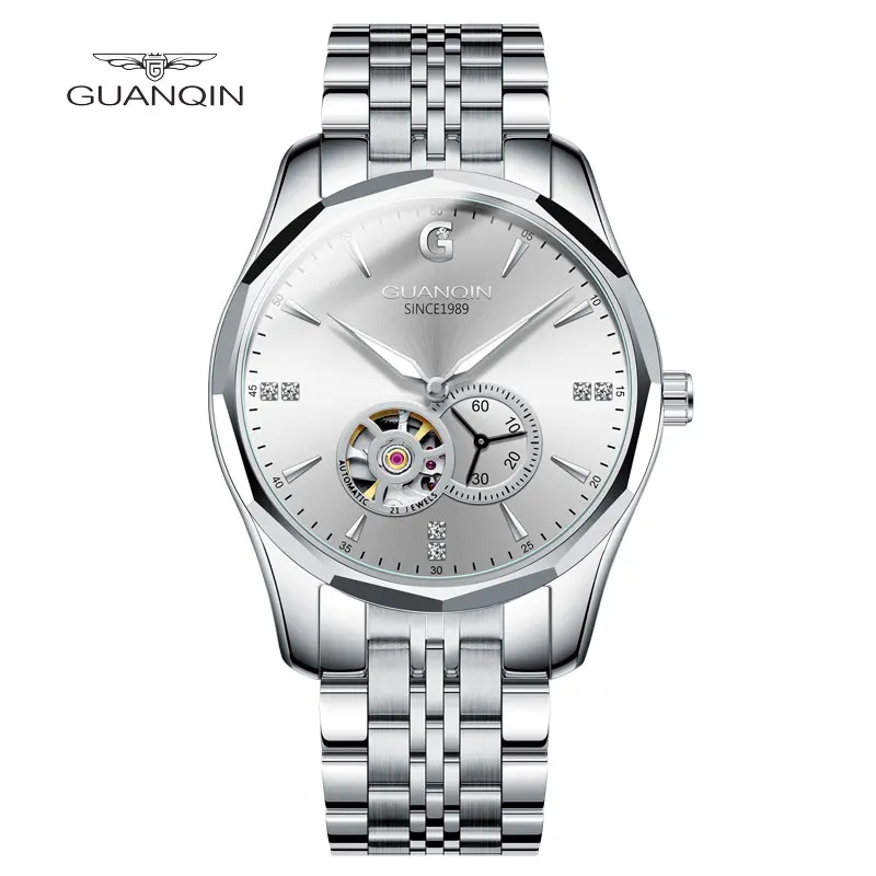 

GUANQIN New Luxury Sports Japan Movement Sapphire Tungsten Steel Tourbillon Men's Watch Mechanical Automatic Watch Waterproof