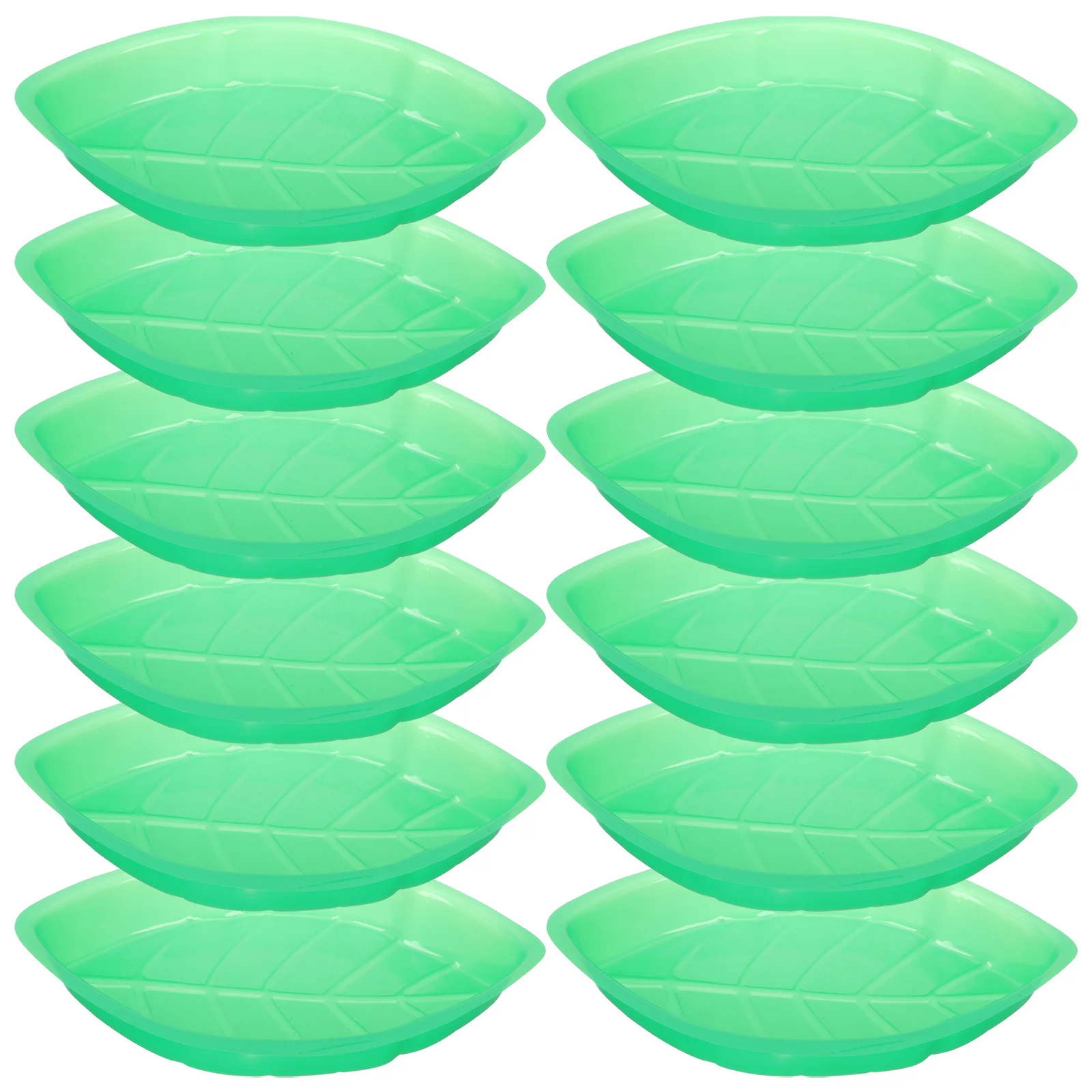 

12pcs Premium Unique Creative Snack Tray Household Dessert Plate Reusable Dessert Plate Fruit Tray Portable Snack Tray for Party