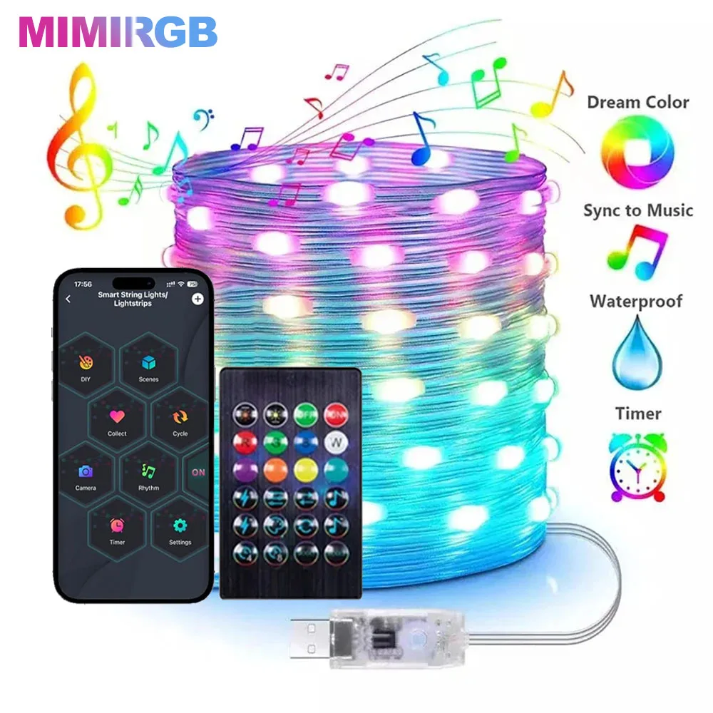 

MIMIRGB LED гирлянда для елки 20 м RGBIC