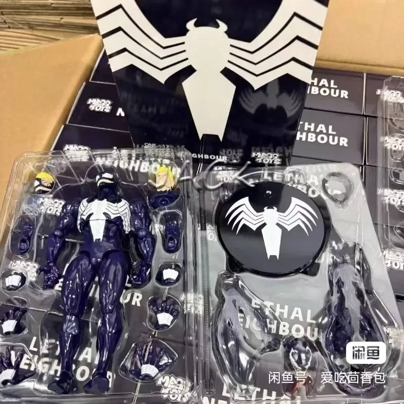 Фото В наличии: Новинка Mayhem Toys — фигурка Человека-паука Венома «Смертоносный сосед-симбиот» (черный набор) от Messtoys. Коллекционный подарок. №2