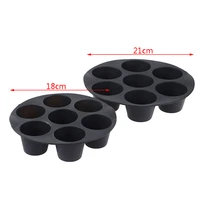 silicone muffin cake cup dish baking pan reusable air fryer accessories fryer quality cupcake accessor 3 5 5 8l baking tools