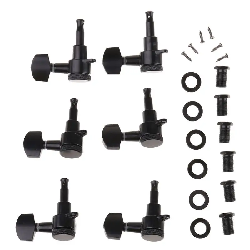 

6Pcs / Set Guitar String Tuning Pegs Locking Tuners Keys Machine Heads Chrome