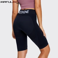 summer seamless sport leggings women crop yoga pant knee length running fitness trouser tummy control gym leggings tights female